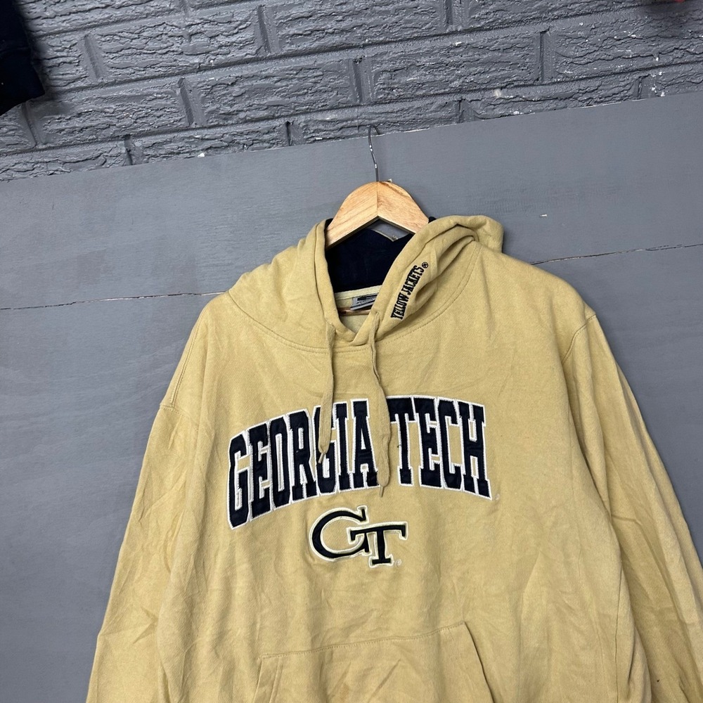 Stadium Athletics Georgia Tech Yellow‎ Jackets Hoodie Gold Mens Large GT